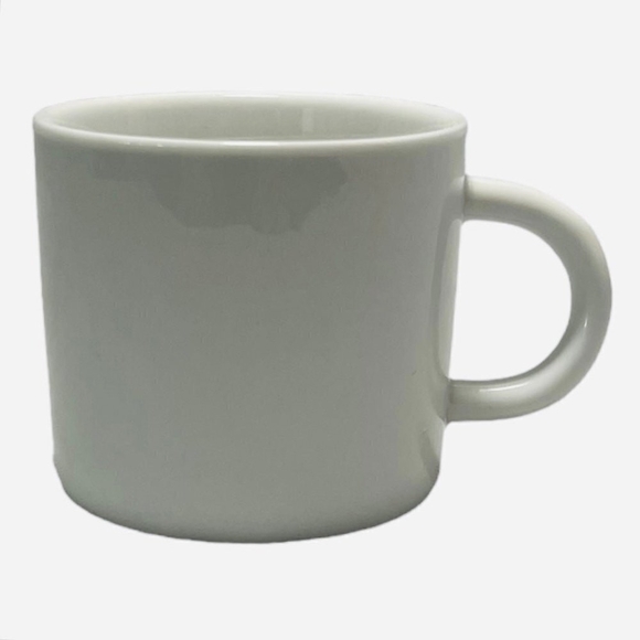 Set of 4 Coffee Mug Crate & Barrel Espresso Cups 4x White Porcelain Espresso Mug - Picture 6 of 12